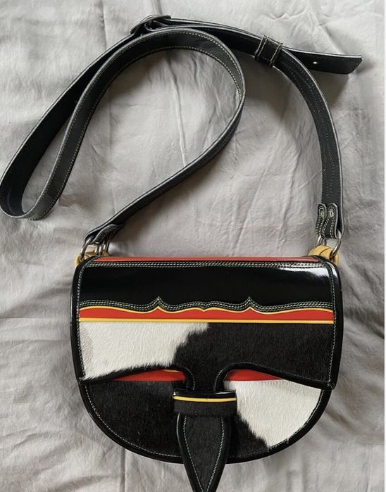 Сумочка з натуральноі шкіри та хутра