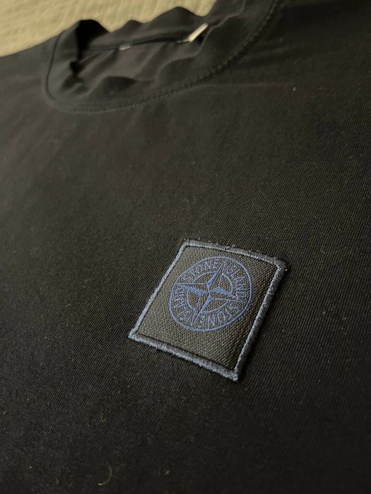Stone Island Ghost Blue Compass Patch T-Shirt