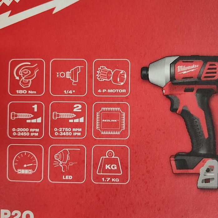 Wkrętarka zakrętarka Milwaukee M18 BPDN BID 2X4.0AH ŁADOWARKA