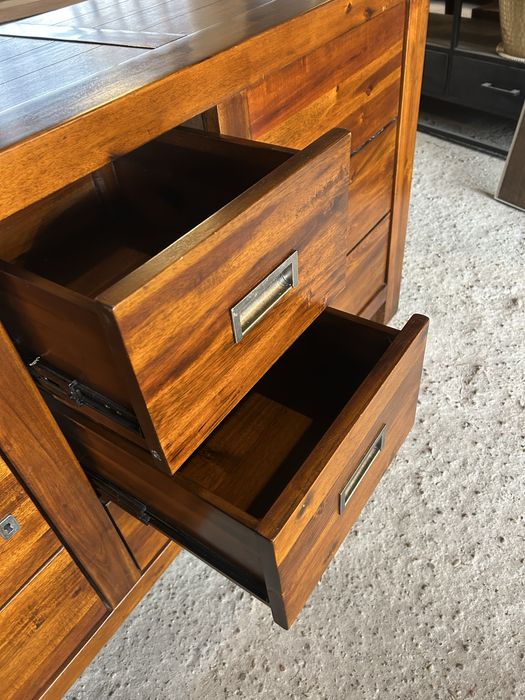 Komoda drewniana akacja nowoczesna 160cm kolonialna