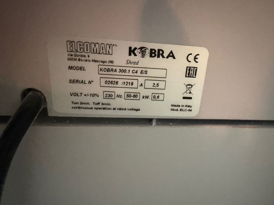 Niszczarka Kobra model 300.1 C4 E/S