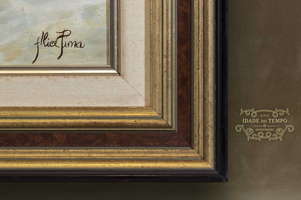 2 antigos quadros de flores