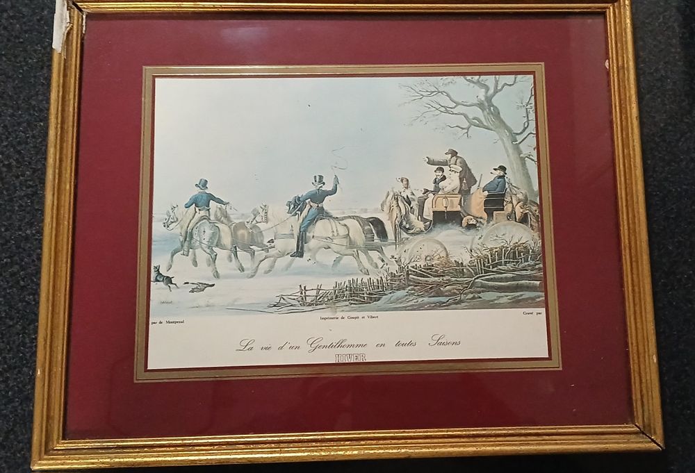 Quadro "La vie d'un Gentilhomme en toute Saisons: Hiver"