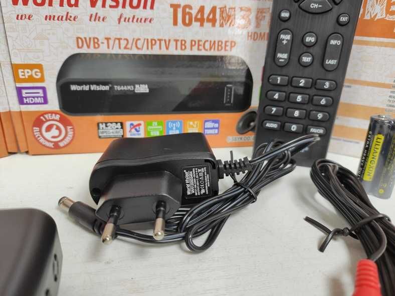 ‼️НОВА‼️Приставка Т2 ресивер тюнер World Vision T624M3 гарантія 12 міс