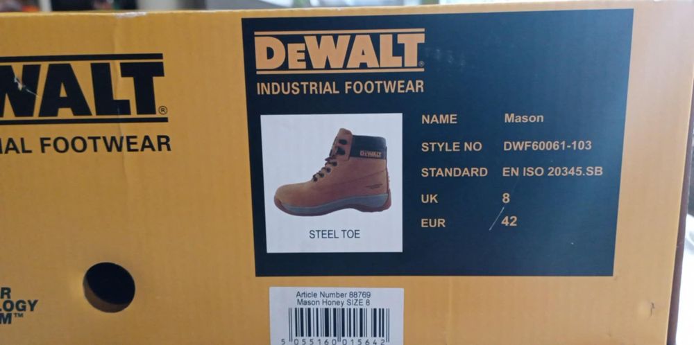 Buty robocze Dewalt Mason z stalowym noskiem .