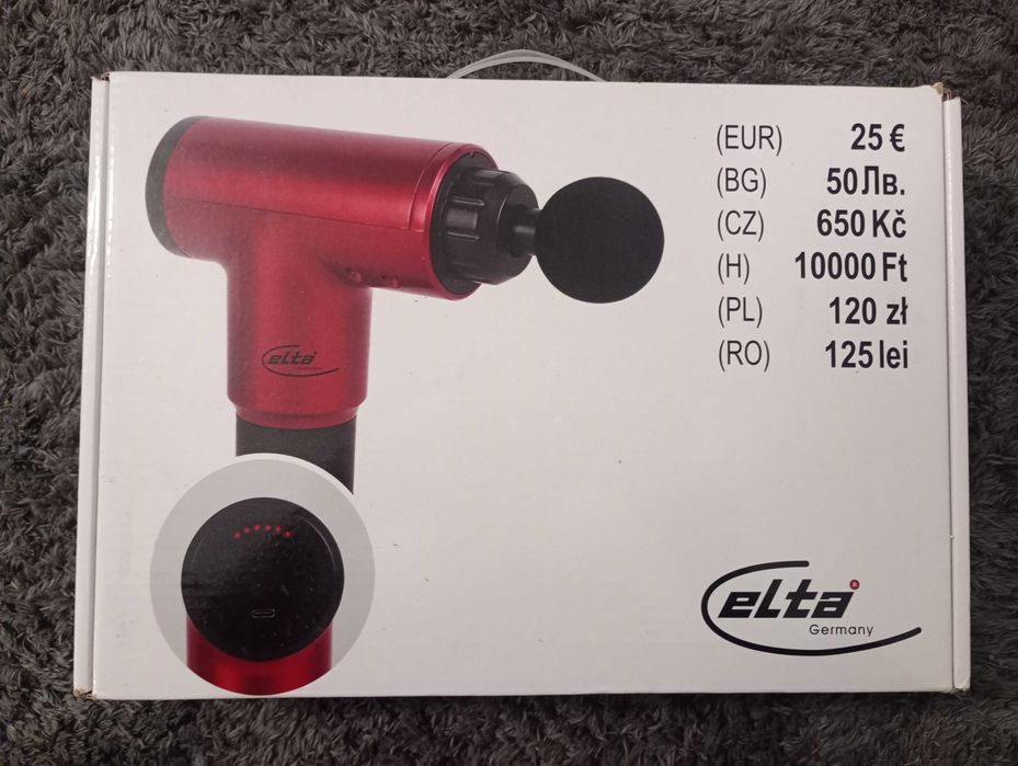 Pistolet do Masażu Masażer z 4 końcówkami