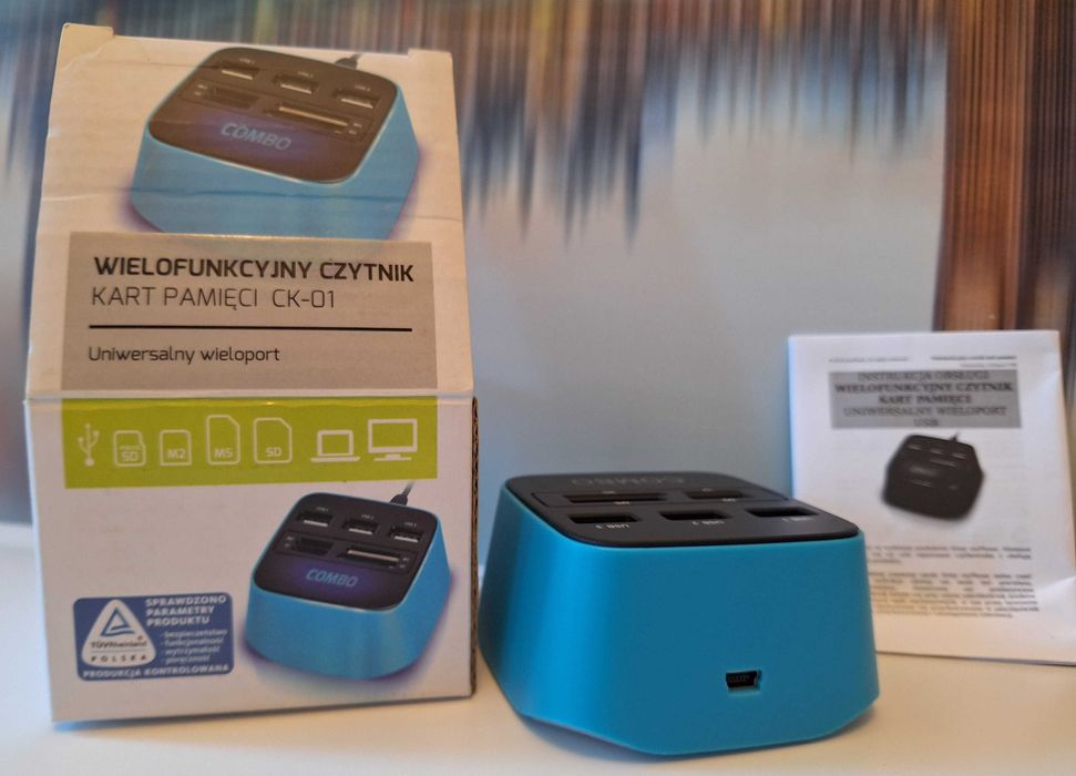 HUB USB ROZGAŁĘŹNIK czytnik kart micro SD SSD HDD USB GB mp3 bluetooth