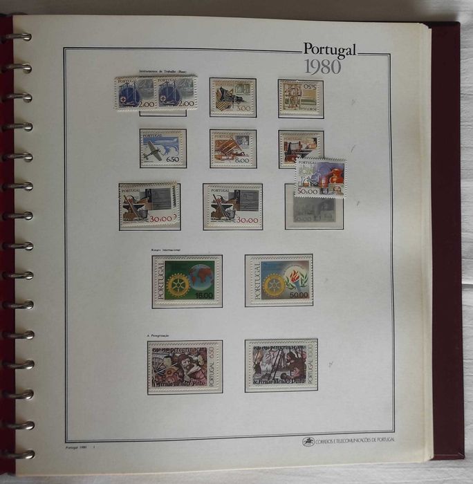 Colecção de Selos, Postais e Sobrescritos CTT.  1980-2004