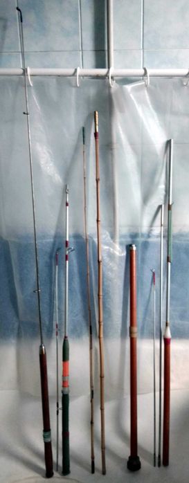 Удочка телескопическая бамбуковая спиннинг вудка спінінг б/у