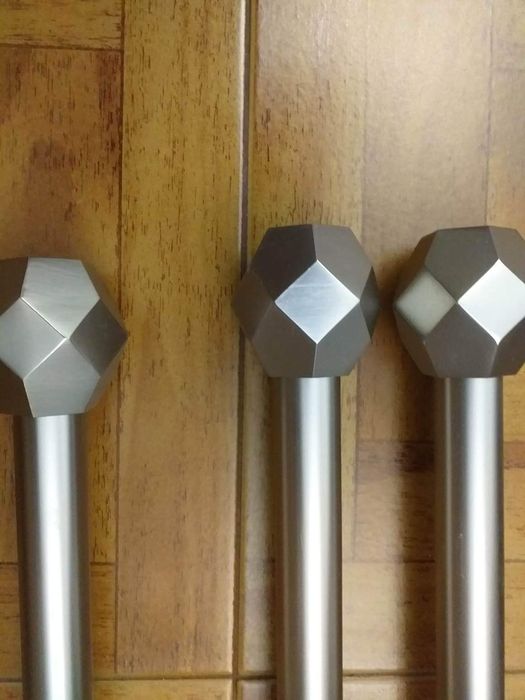 3 Varões Inox para cortinas
