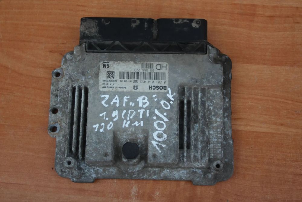STEROWNIK KOMPUTER SILNIKA OPEL ASTRA H ZAFIRA B 1.9 CDTI 120KM 55566279 0281014452