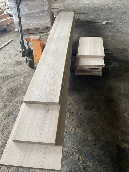 Підвіконня деревʼяні, масив дуб бук ясен, внутрішні, меблевий щит