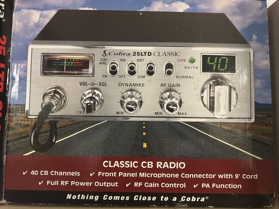 Kultowe CB Radio Cobra 25LTD Classic | Klasyk w Kartonie | Komplet