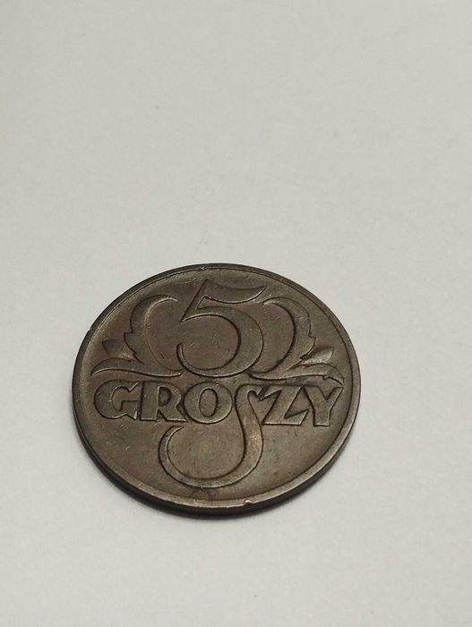 Moneta Polska II RP 5 groszy 1936r. - Rzadki rocznik