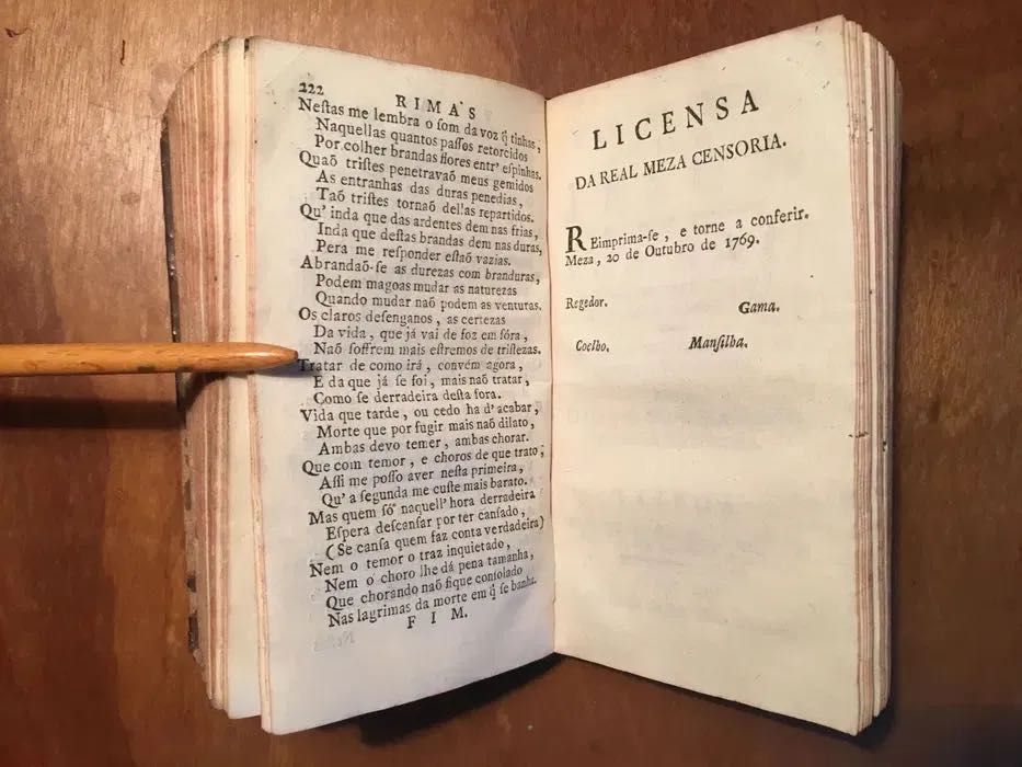 DIOGO BERNARDES - 1770 - Rimas Várias / Flores do Lima