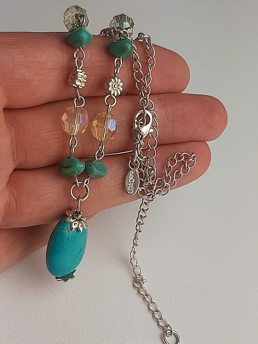 naszyjnik z turkusami