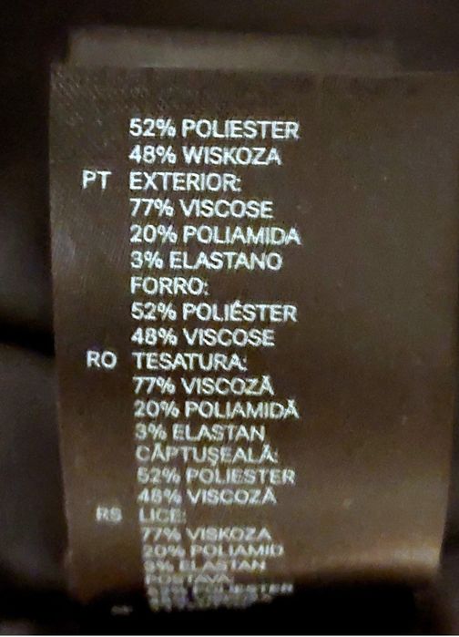 Krótka marynarka 36 H&M czarna ze zdobionym przodem nowa