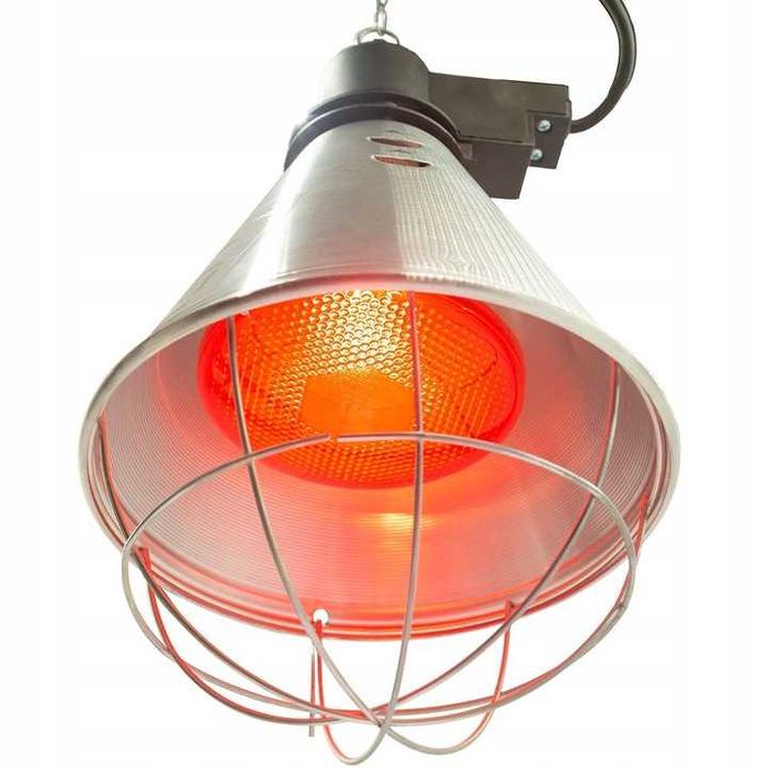 Lampa grzewcza sztuczna kwoka + promiennik 175 W czerwony ZESTAW