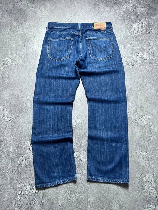 Вінтажні Джинси Levis 501 Левайс 501 великий логотип колір синій розмір 34/30