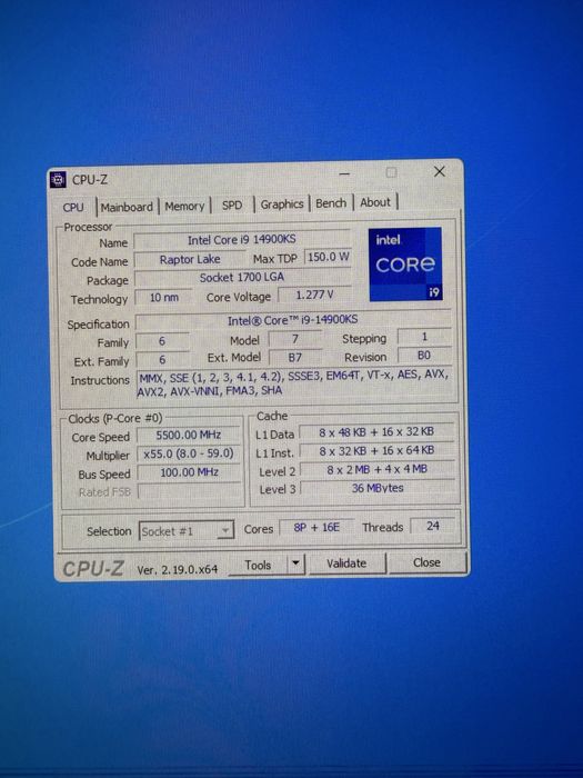 Процесор Intel Core i9-14900KS RTX 4080 super gigabyte gaming OC