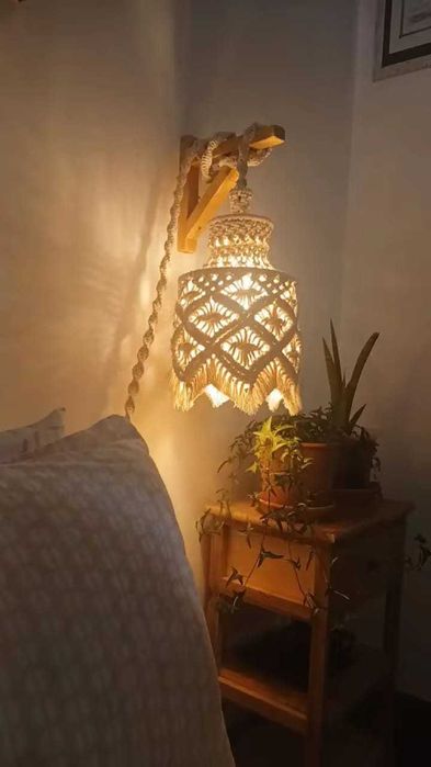 Candeeiro em Macramé