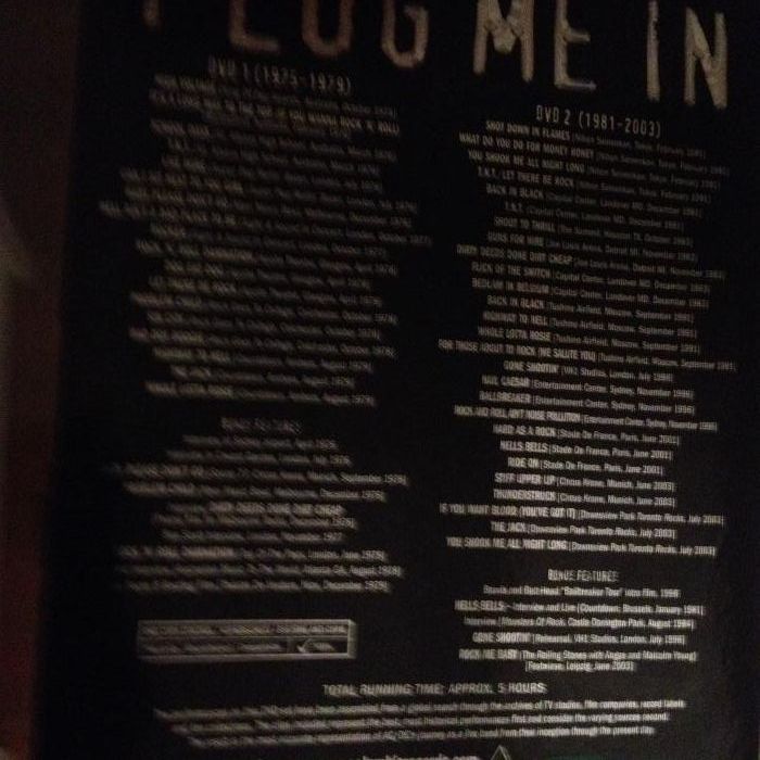 AC/DC DVD compilation "Plug me in"64584817504258121