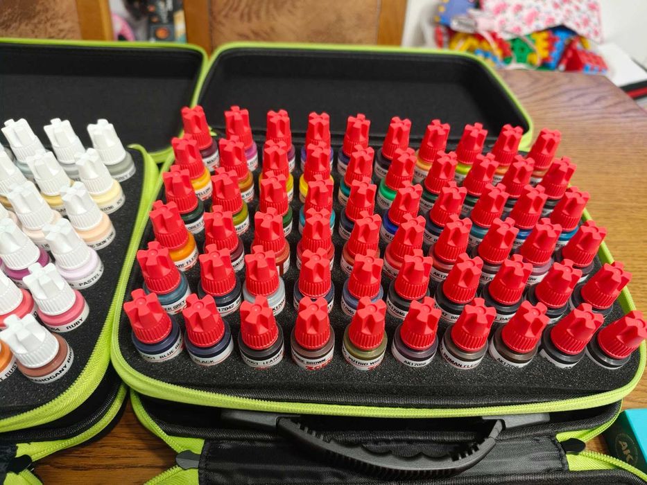 Farby AK Interactive 3.0 + Quick Paint Combo + Duncan - Ponad 200 szt!