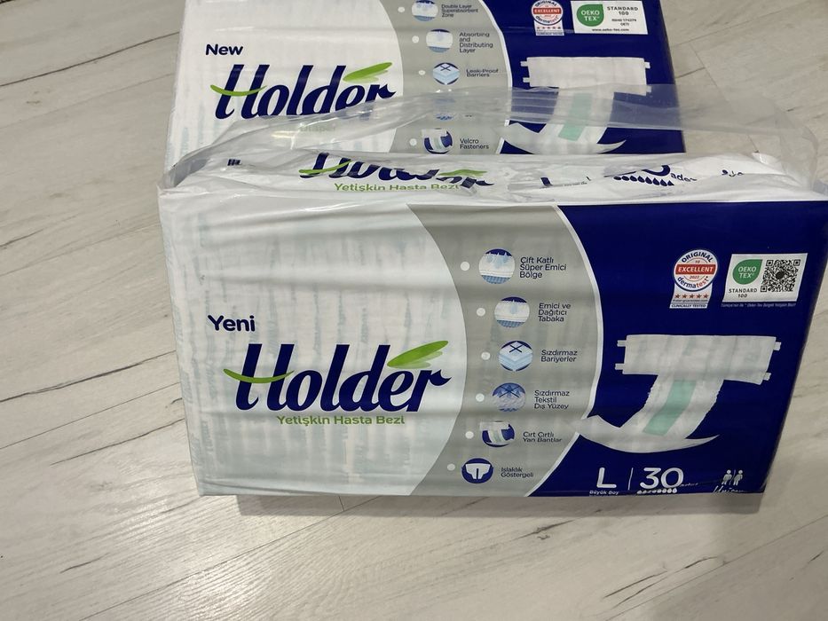 Продам  подгузники  L,ночные   Holder L  на 8 капель , в пачке 30шт ProCare XL 8кап