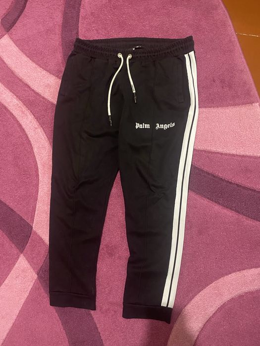 Штани palm angels black track pant