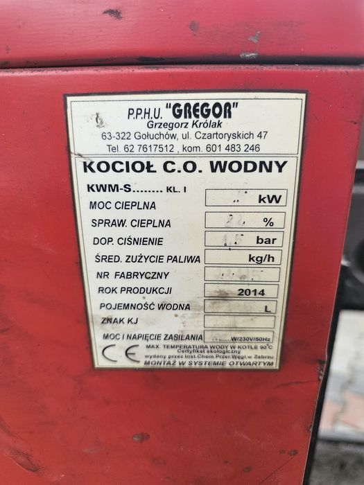 Części Do pieca 25 kw