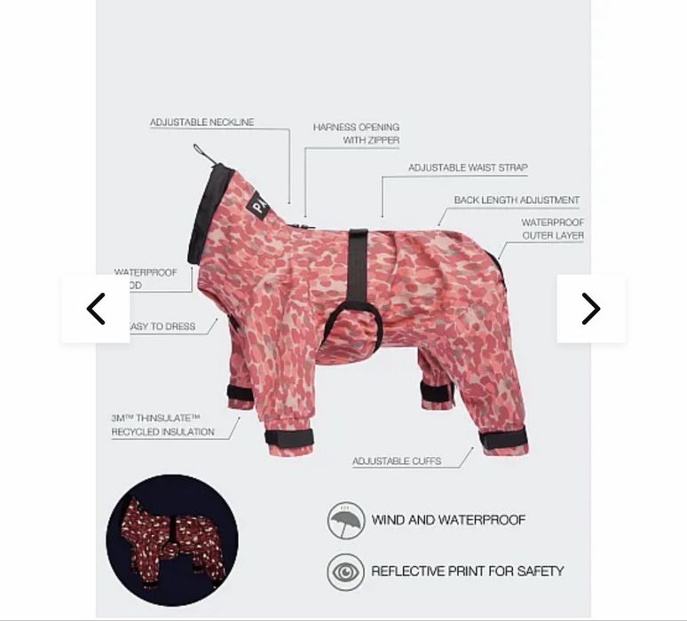 Комбінезон для собак Rain Suit Red Paikka