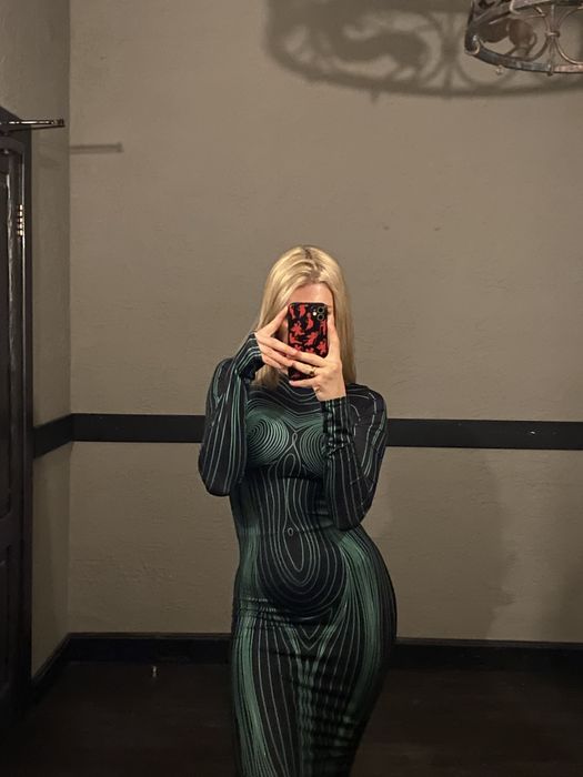 Vestido Psicadélico Senhora Verde