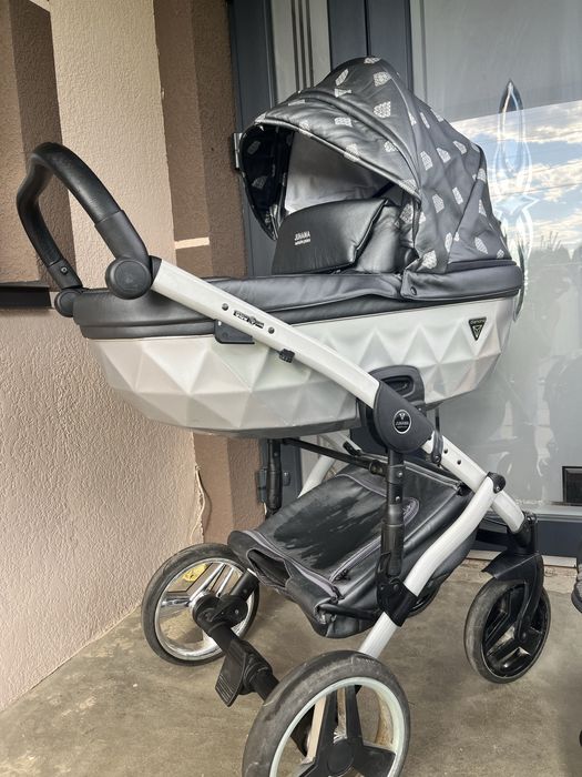 Продаю коляску Junama 2в1 Diamant сіра шкіра