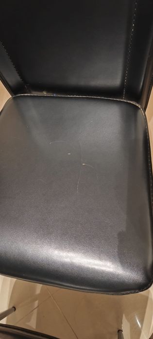 Cadeiras de mesa de jantar pele sintética