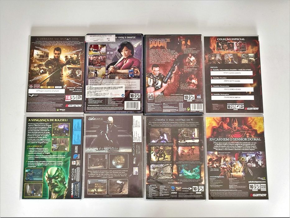 Conjunto de 8 Videojogos PC | Pack de Jogos de Acção