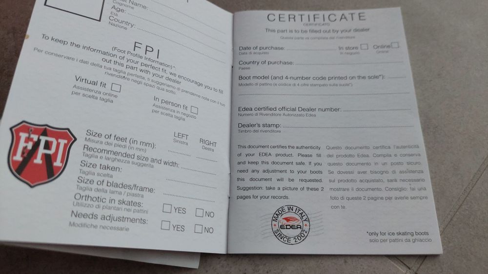 Łyżwy figurowe profesjonalne