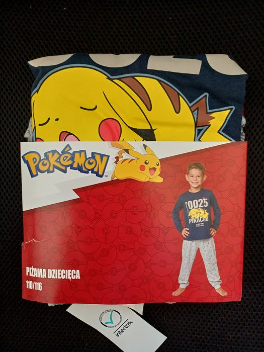 Piżama Pokemon rozmiar 110/116 (nowa)