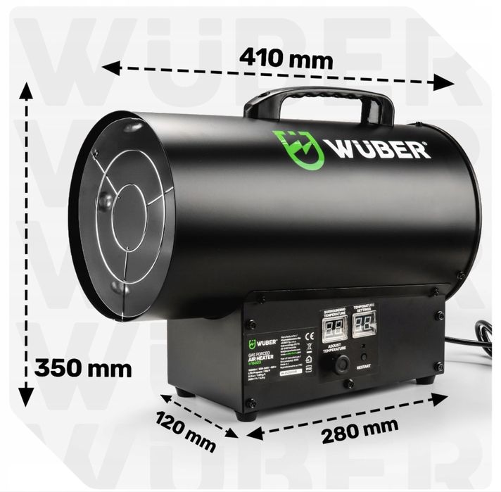 Газовий повітродувний обігрівач термостат піч 15KBТ LCD шланг редуктор