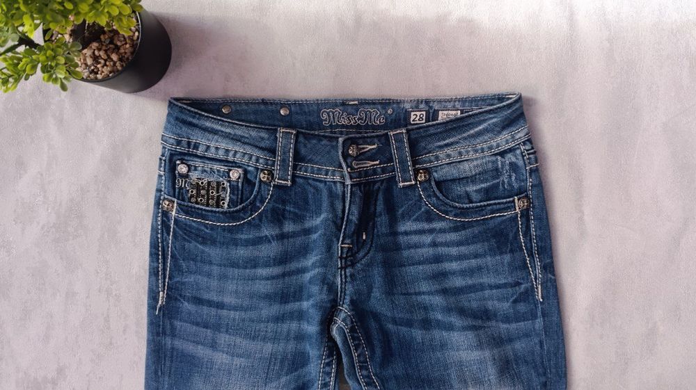 Miss me Jeans \ Джинси зі стразами Y2K Sk8 bootcut Rock Revival