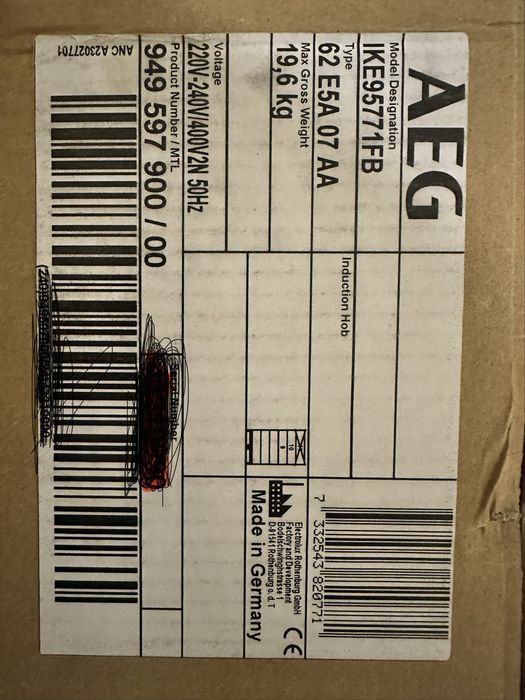 Placa AEG IKE95771FB 90cm - Nova