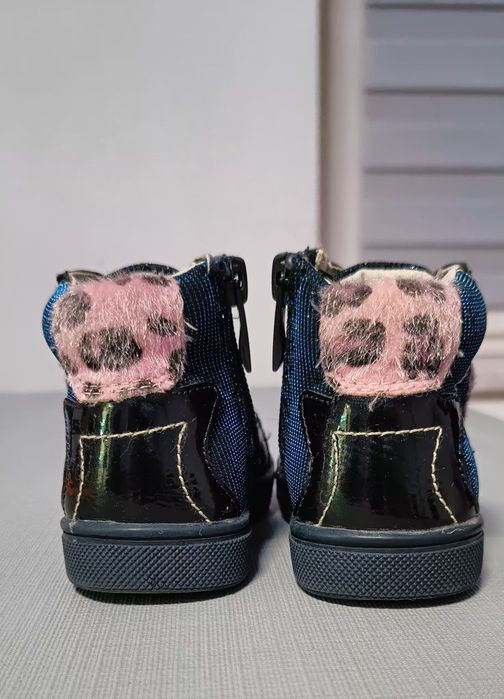 Botki buty trzewiki dziewczęce Nelli Blu rozmiar 20 Mieniący się grana