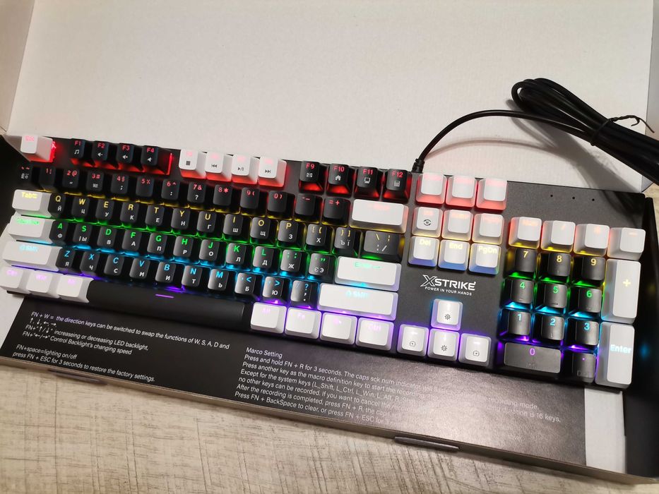 Клавиатура Механика Программируемая XSTRIKE X-1010 104 key LED RGB