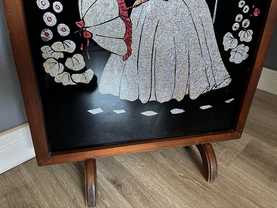 Parawan kominkowy vintage lata 30