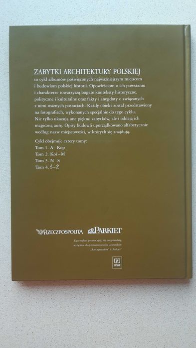 Zabytki architektury polskiej Tom 4 Kaczorowski Bartłomiej