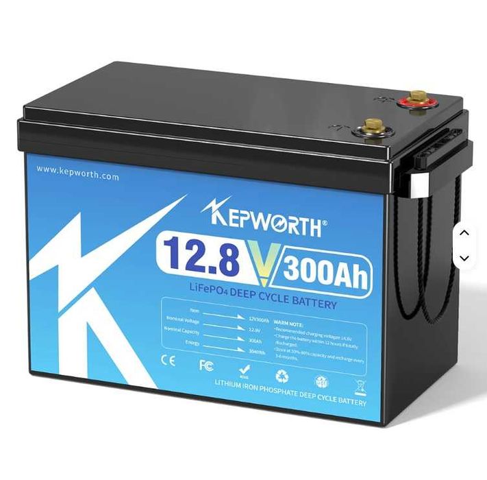 Akumulator LiFePO4 KEPWORTH 300AH 12V Kamper, Magazyn energii W.GRATIS