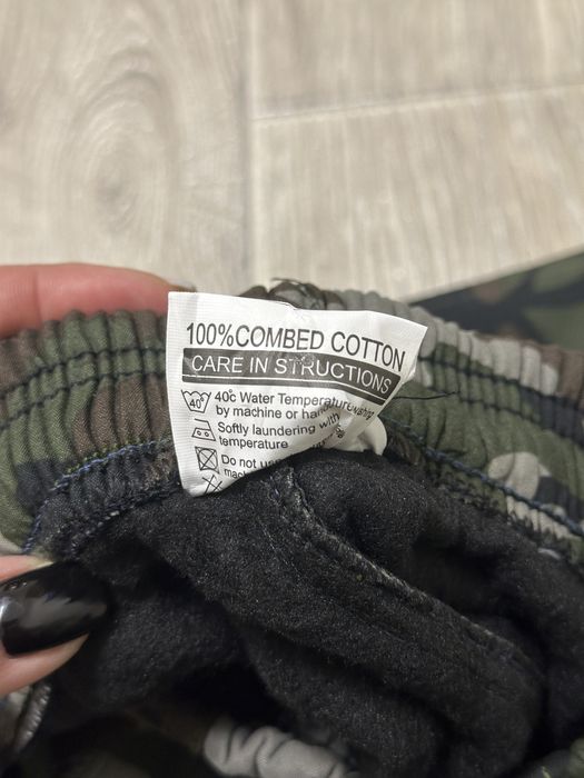 Теплі камуфляжні штани фліс утеплені брюки камуфляж 46