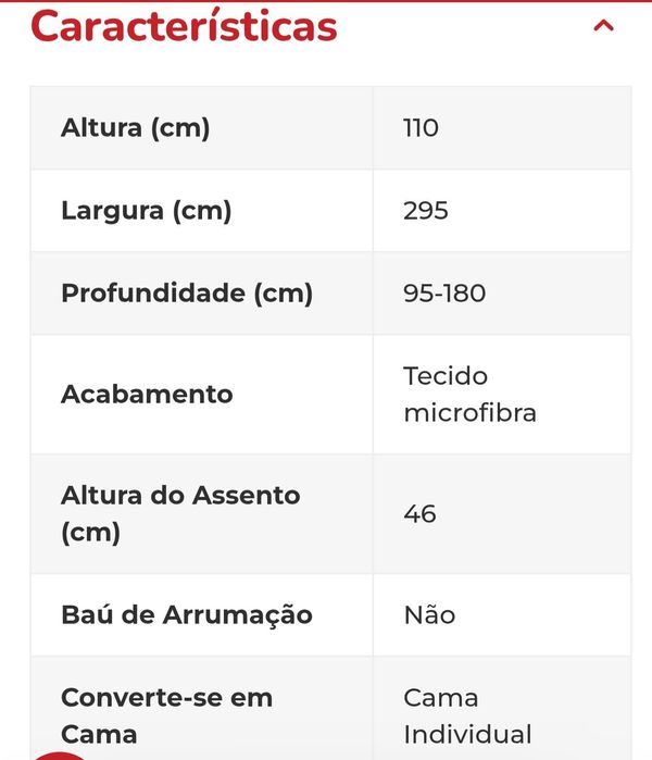 Sofa de 3 lugares , chaise loungue  lado esquerdo com IMPERMEABILIZAÇÃO