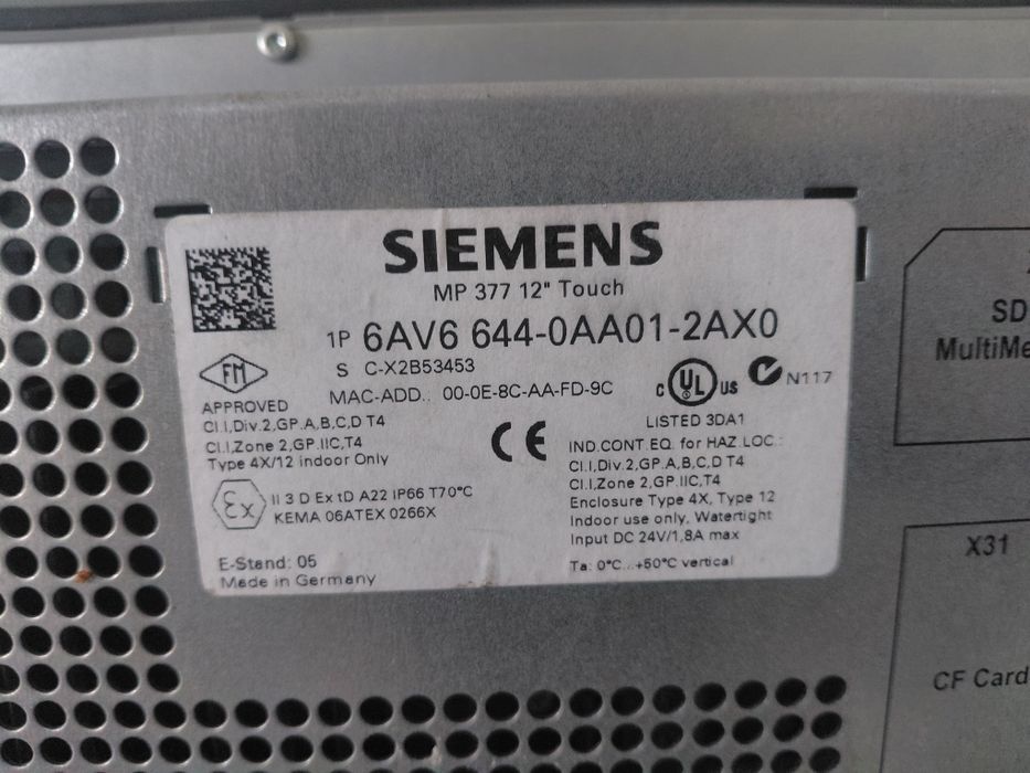 HMI Siemens Simatic