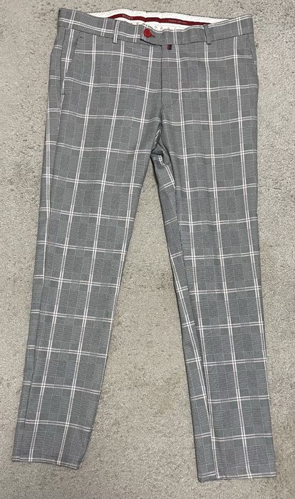 Чоловічі штани Score Michail Slim Fit в клітинку (Розмір 33)