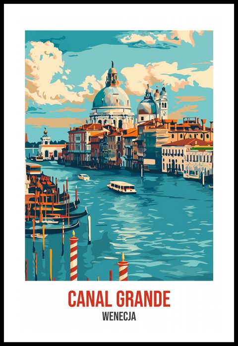 Plakat 56,6x86,4cm Canal Grande